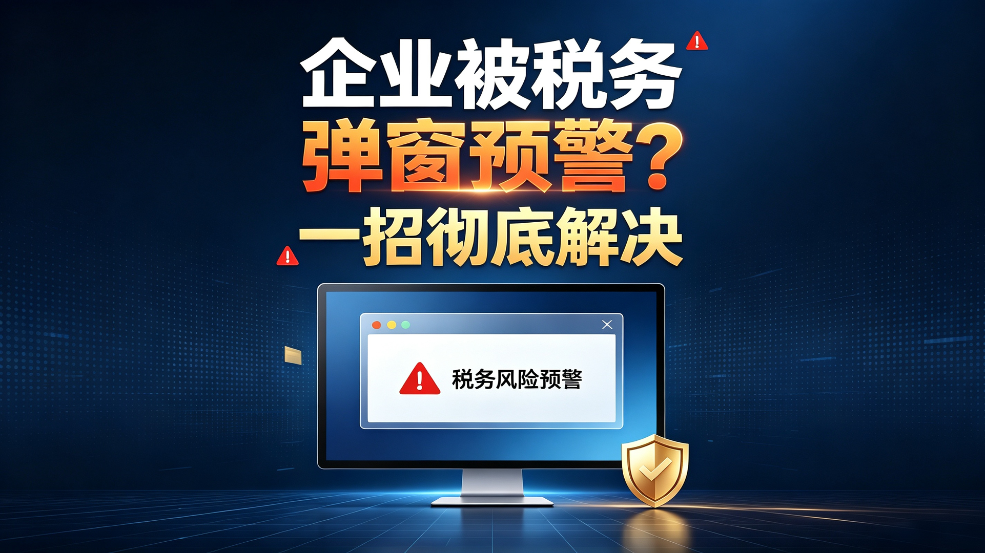企业被税务弹窗预警？一招彻底解决